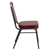 Flash Furniture FD-BHF-1-SILVERVEIN-BY-GG Burgundy Vinyl Upholstered Trapezoidal Back Panel Silver Vein Powder Coated Frame Finish Hercules Series Stacking Banquet Chair