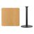 Flash Furniture XU-NATTB-3636-TR24B-GG Natural Laminate Square Top PVC T-Mold Edge Table