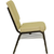 Flash Furniture XU-CH-60096-BGE-BAS-GG Beige 19" Width Gold Vein Frame Finish Hercules Series Stacking Church Chair