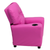 Flash Furniture BT-7950-KID-HOT-PINK-GG 90 Lb. Hot Pink Vinyl Solid Hardwood Frame Contemporary Style Kids Recliner