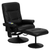 Flash Furniture BT-7320-MASS-BK-GG Black LeatherSoft Leather Wrapped Base Swivel Massaging Recliner