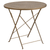 Flash Furniture CO-4-GD-GG 30" Dia. x 28"H Gold Steel Round Folding Patio Table