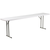Flash Furniture DAD-YCZ-244-2-GW-GG 330 Lbs. Granite White Plastic Table Top Rectangular Folding Table