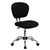 Flash Furniture H-2376-F-BK-GG 250 Lb. Black Fabric Armless Swivel Task Chair