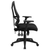Flash Furniture HL-0017-GG 250 Lb. Black Fabric Padded Arms Swivel Task Chair