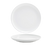 FOH DDP014WHP23 10" Dia. Round Porcelain Raised Edge Harmony Plate (12 Each Per Case)