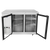 Atosa SBB48GGRAUS1 48" W Stainless Steel 2-Section Glass Door Back Bar Cooler - 115 Volts