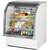 True TCGG-36-HC-LD 36.25" W White Exterior Stainless Steel Curved Glass Deli Case - 115 Volts