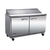 MVP Group ISP36M 7.7 Cu. Ft. Stainless Steel Two Section IKON Mega Top Sandwich Or Salad Prep Unit - 115 Volts