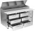 Victory VPPD72HC-6 72.13" W 6 Drawers Pizza Prep Table - 115 Volts