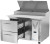 Victory VPPD67HC-3 67.13" W 2 Drawers Pizza Prep Table - 115 Volts