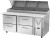 Victory VPPD72HC-4 72.13" W 4 Drawers Pizza Prep Table - 115 Volts