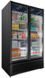 Omcan USA 45249 47.12" W Black Exterior 2 Section Elite Series Refrigerated Display - 115 Volts