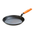 Lodge CRS12HH61 12" Heavy Gauge Carbon Steel Skillet with Orange Silicone Handle Holder