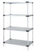 Quantum WR86-2160SG 60" W x 21" D Galvanized Steel Solid Shelving Starter Kit