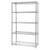 Quantum WR54-2130C-5 30" W x 21" D Chrome Finish Includes 5 Wire Shelves Wire Shelving Starter Kit