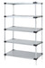 Quantum WR86-2424SG-5 24" W x 24" D Galvanized Steel Solid Shelving Starter Kit