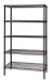 Quantum WR74-1472BK-5 72" W x 14" D Epoxy Coated Wire Shelving Starter Kit