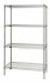 Quantum WR74-1860C 60" W x 18" D Chrome Plated Wire Shelving Starter Kit
