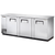 True TBB-4-S-HC 90.38" W Three-Section Stainless Steel Solid Doors Back Bar Cooler - 115 Volts