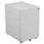 Flash Furniture HZ-CHPL-01-W-GG 15.5" W x 21" D x 22.75" H White 3-tiers Mobile Drawer Cabinet