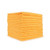 CTC M915112O 12" W x 1.5" H Orange Square Microfiber Terry Cloths
