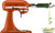 KitchenAid KSM150PSSC Artisan® Series 5 Quart Tilt-Head Stand Mixer - Scorched Orange