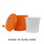 Culigrade CULSAL5GL 5 Gal. Orange Polypropylene Salad Spinner or Dryer