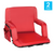 Flash Furniture FV-FA090-RD-2-GG 265 Lbs. Red Metal Frame Portable Padded Stadium Bleacher Chair (Set of 2)