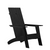 Flash Furniture JJ-C14509-BK-GG 30.5" W Black All-Weather Poly Resin Wood Sawyer Modern Adirondack Chair