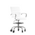 Flash Furniture GO-2286B-WH-RLB-GG 250 Lbs. White Adjustable Seat Height Lexi Drafting Chair