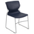 Flash Furniture RUT-438-OR-GG Orange Polypropylene Seat and Full Back Gray Powder Coated Metal Sled Base Frame Hercules Series Stacking Chair