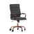Flash Furniture GO-2286H-BK-RSGLD-RLB-GG 250 Lbs. Black Adjustable Height Whitney Executive Swivel Office Chair
