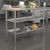 Flash Furniture NH-WT-GU-2448BSP-GG 24" x 48" Hogan Stainless Steel 18 Gauge Work Table