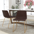 Flash Furniture ET-ER18345-18-DB-GG Dark Brown Seat Dining Chair