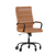 Flash Furniture GO-2286H-BR-BK-RLB-GG 250 Lbs. Brown Adjustable Height Whitney Executive Swivel Office Chair