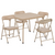 Flash Furniture JB-9-KID-TN-GG 24" W x 20.25" H Tan Mindy Kid's Folding Table and Chair Set