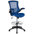 Flash Furniture BL-X-5M-D-BLUE-GG 250 Lbs. Blue Adjustable Height Swivel Drafting Chair