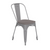 Flash Furniture CH-31230-SIL-PL1G-GG Silver Galvanized Steel Gray Poly Resin Wood Seat Perry Stacking Side Chair