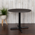 Flash Furniture GC-M-BLK-15-GRY-GG 36" Dia. Rustic Gray Round X-Base Conference Table