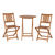 Flash Furniture THB-S4460-NAT-GG 23.5" W x 29.5" H Natural Martindale 3 Pieces Folding Patio Bistro Set