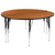 Flash Furniture XU-GRP-A60-HCIRC-OAK-T-A-GG 60" W Oak Round Laminate Activity Table