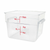 Thunder Group PLSFT012PC 12 Qt. Clear Polycarbonate Square Food Storage Container
