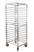 Winholt AL-1815BP 15 Pans Aluminum Full Height End Loading Mobile Pan Rack