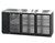 Hoshizaki BB80-G 80"W Three-Section Glass Door Refrigerated Back Bar Cooler