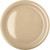Carlisle KL20025 9" Dia. Plastic Tan Kingline Dinner Plate
