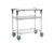 Metro MS1836-FGBR-PK1 PrepMate FGBR ProKit with Cutting Board and Galvanized and Brite Zinc Wire Shelving 38" x 19 3/8" x 39 1/8"
