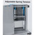 Lakeside 819 26.5" W Stainless Steel Cantilever Mobile Tray and Glass/Cup Rack Dispenser