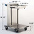 Lakeside 819 26.5" W Stainless Steel Cantilever Mobile Tray and Glass/Cup Rack Dispenser