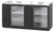 Hoshizaki BB69-G 69.5"W Two-Section Glass Door Refrigerated Back Bar Cooler